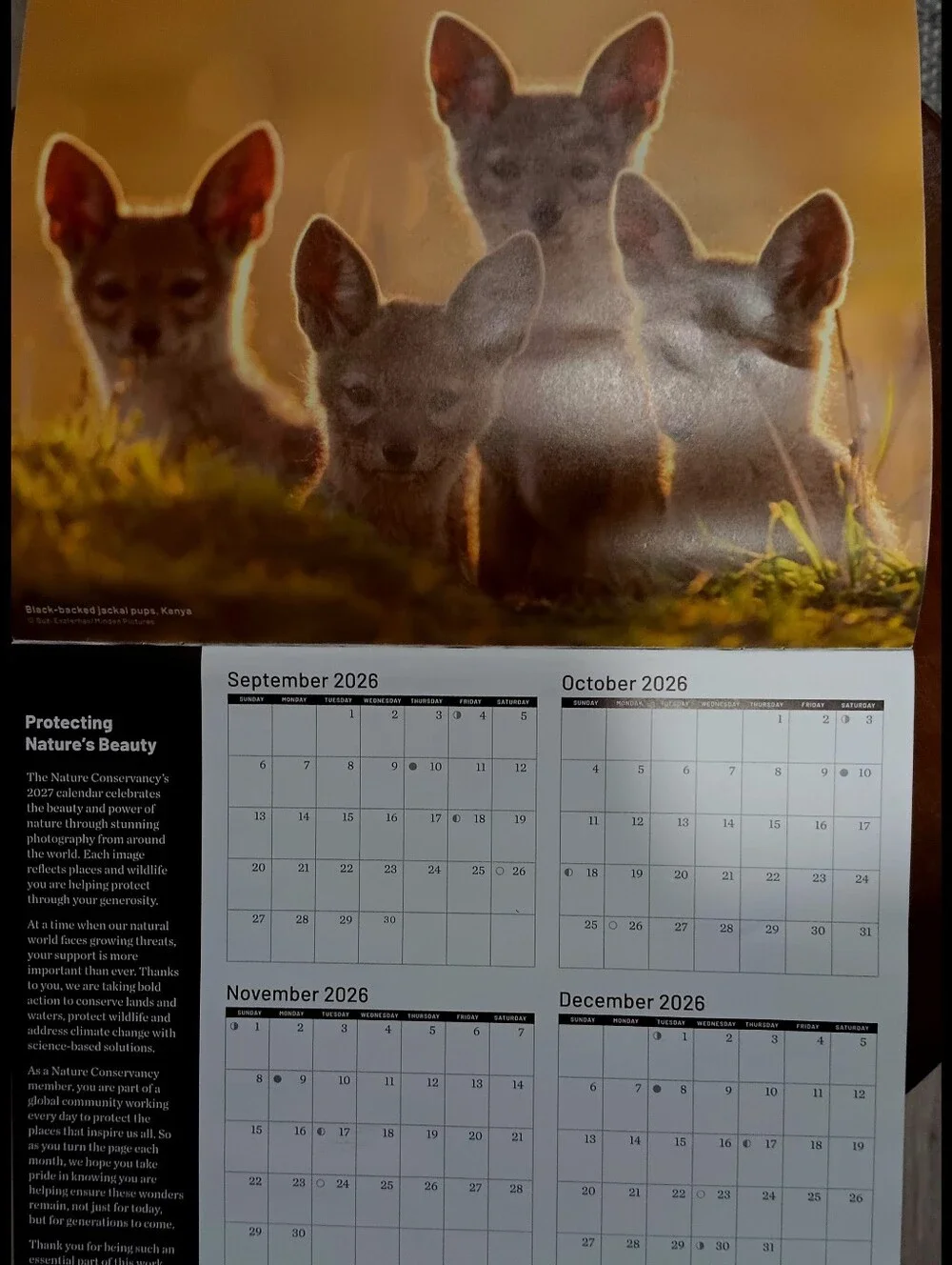 2027 Nature Conservancy Wall Calendar